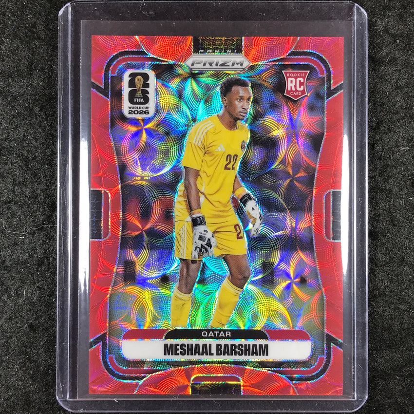 2026 Prizm FIFA World Cup MESHAAL BARSHAM Rookie Choice Red /85 #376