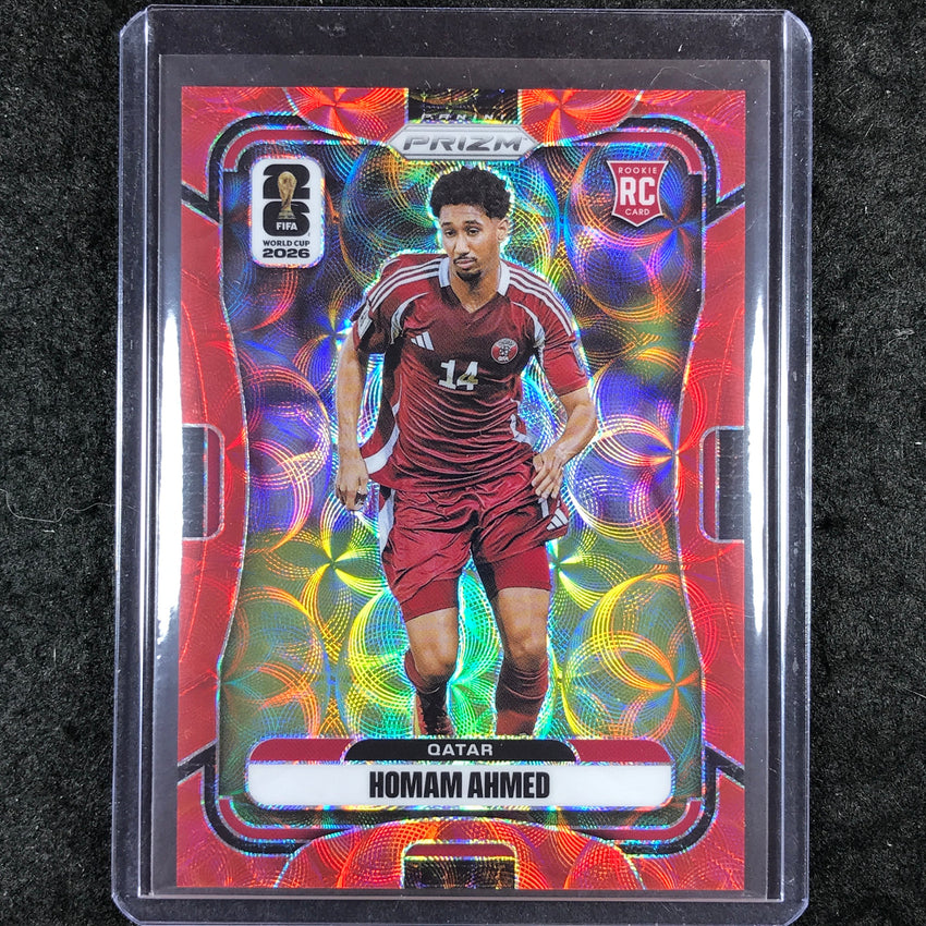 2026 Prizm FIFA World Cup HOMAM AHMED Rookie Choice Red /85 #377