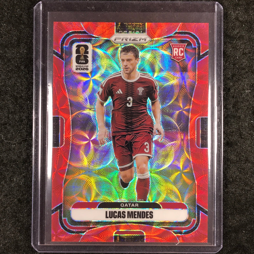 2026 Prizm FIFA World Cup LUCAS MENDES Rookie Choice Red /85 #378