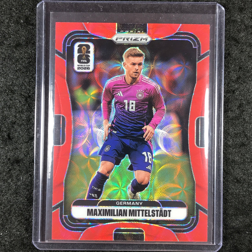 2026 Prizm FIFA World Cup MAXIMILIAN MITTELSTADT Choice Red /85 #47