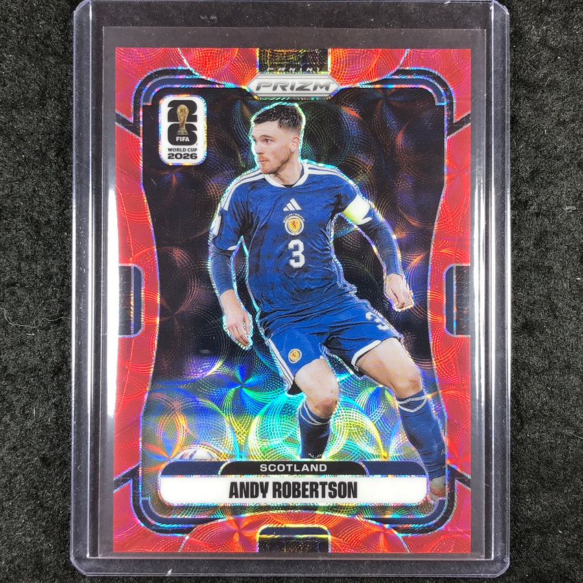 2026 Prizm FIFA World Cup ANDY ROBERTSON Choice Red /85 #389