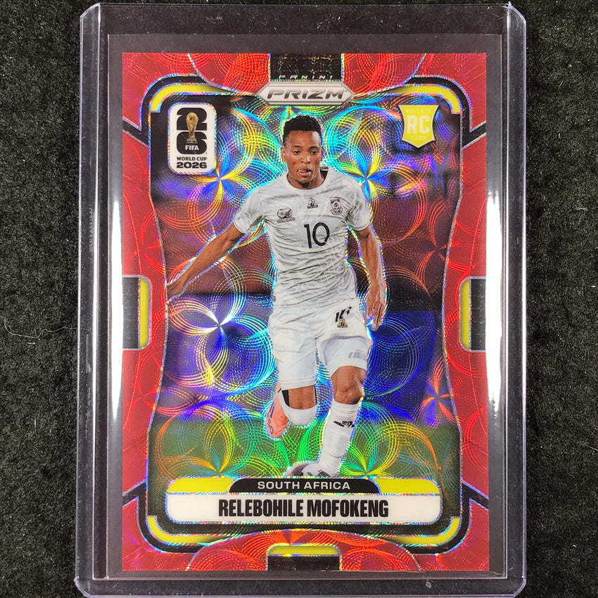 2026 Prizm FIFA World Cup RELEBOHILE MOFOKENG Rookie Choice Red /85 #410