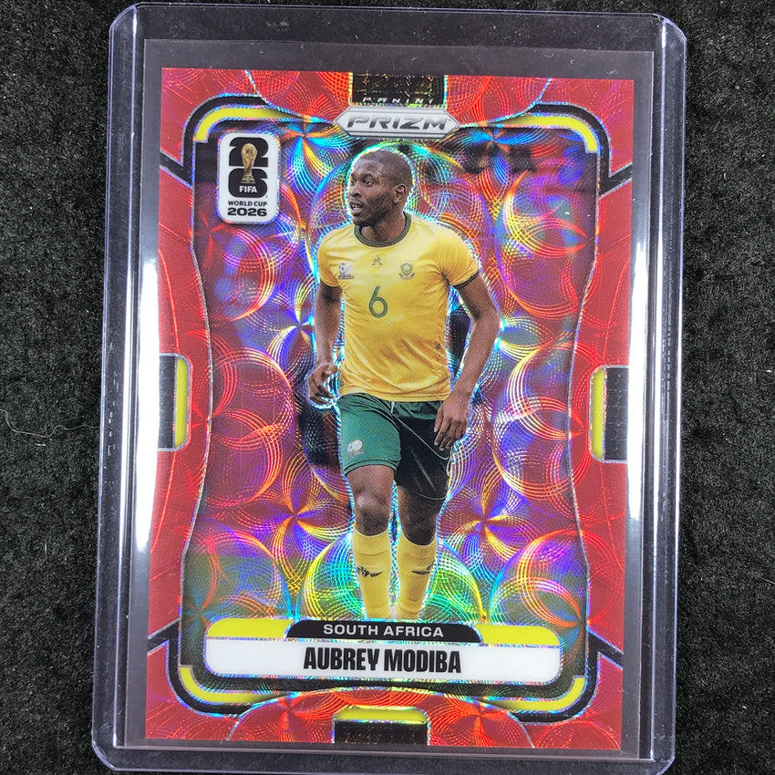 2026 Prizm FIFA World Cup AUBREY MODIBA Choice Red /85 #411