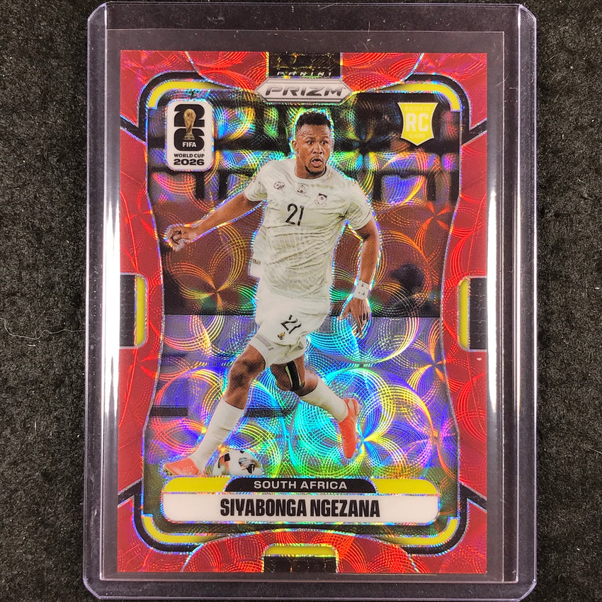 2026 Prizm FIFA World Cup SIYABONGA NGEZANA Rookie Choice Red /85 #412