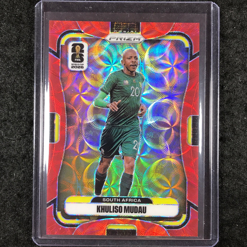 2026 Prizm FIFA World Cup KHULISO MUDAU Choice Red /85 #413