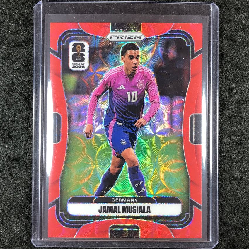 2026 Prizm FIFA World Cup JAMAL MUSIALA Choice Red /85 #50
