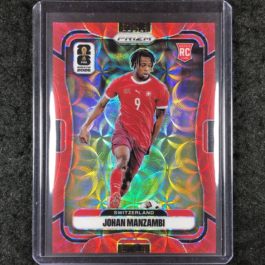 2026 Prizm FIFA World Cup JOHAN MANZAMBI Rookie Choice Red /85 #419