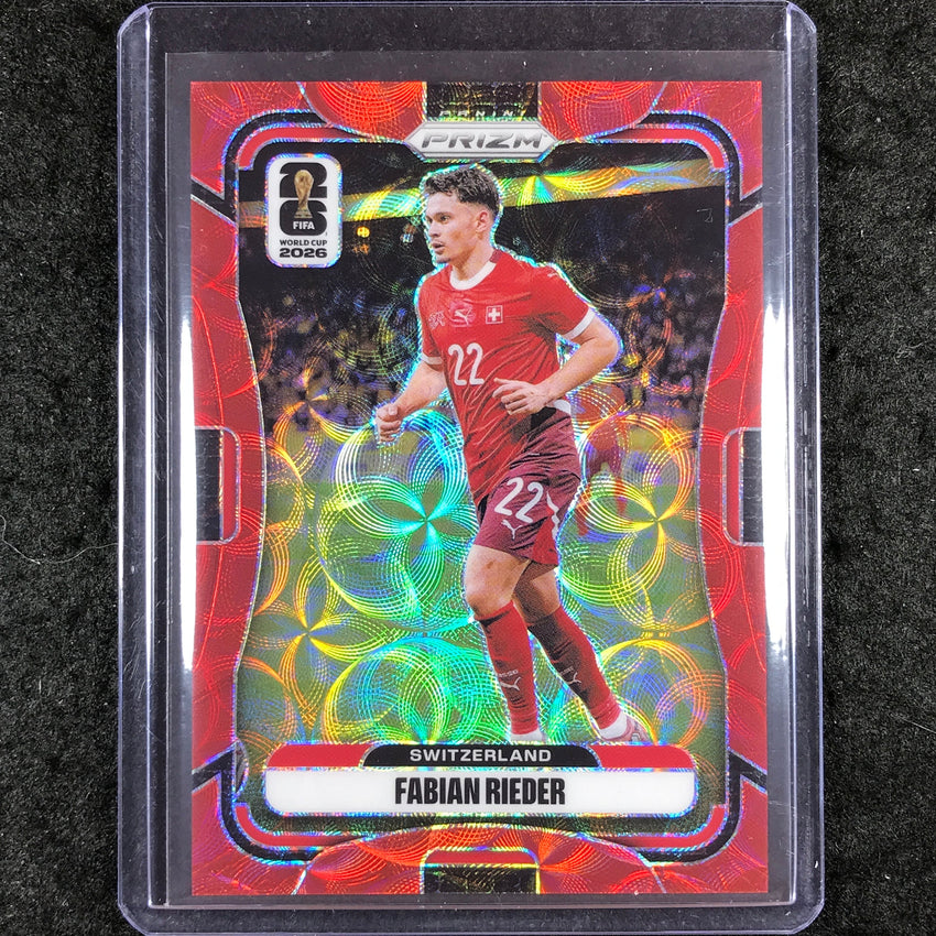 2026 Prizm FIFA World Cup FABIAN RIEDER Choice Red /85 #421