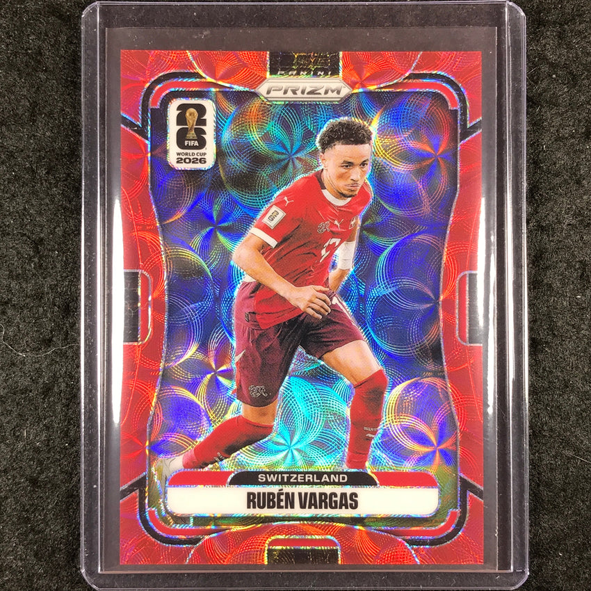 2026 Prizm FIFA World Cup RUBEN VARGAS Choice Red /85 #424
