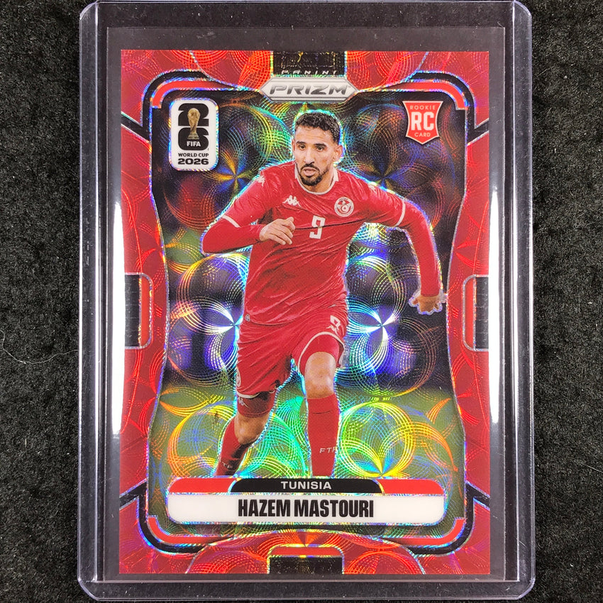 2026 Prizm FIFA World Cup HAZEM MASTOURI Rookie Choice Red /85 #429