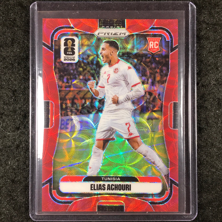 2026 Prizm FIFA World Cup ELIAS ACHOURI Rookie Choice Red /85 #431