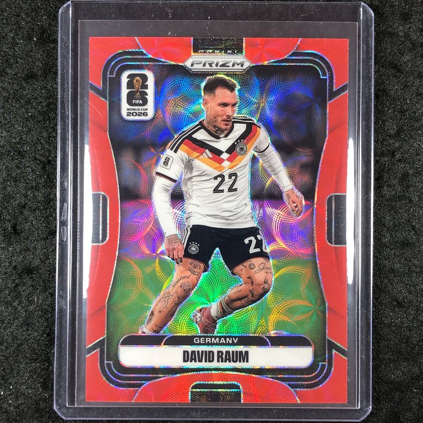 2026 Prizm FIFA World Cup DAVID RAUM Choice Red /85 #52