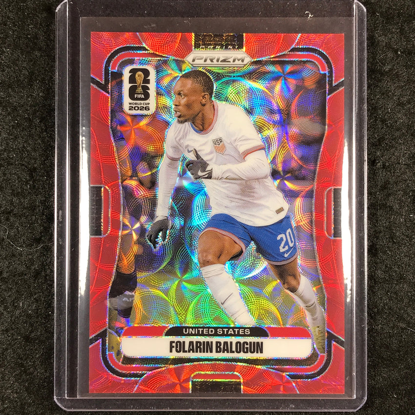 2026 Prizm FIFA World Cup FOLARIN BALOGUN Choice Red /85 #438