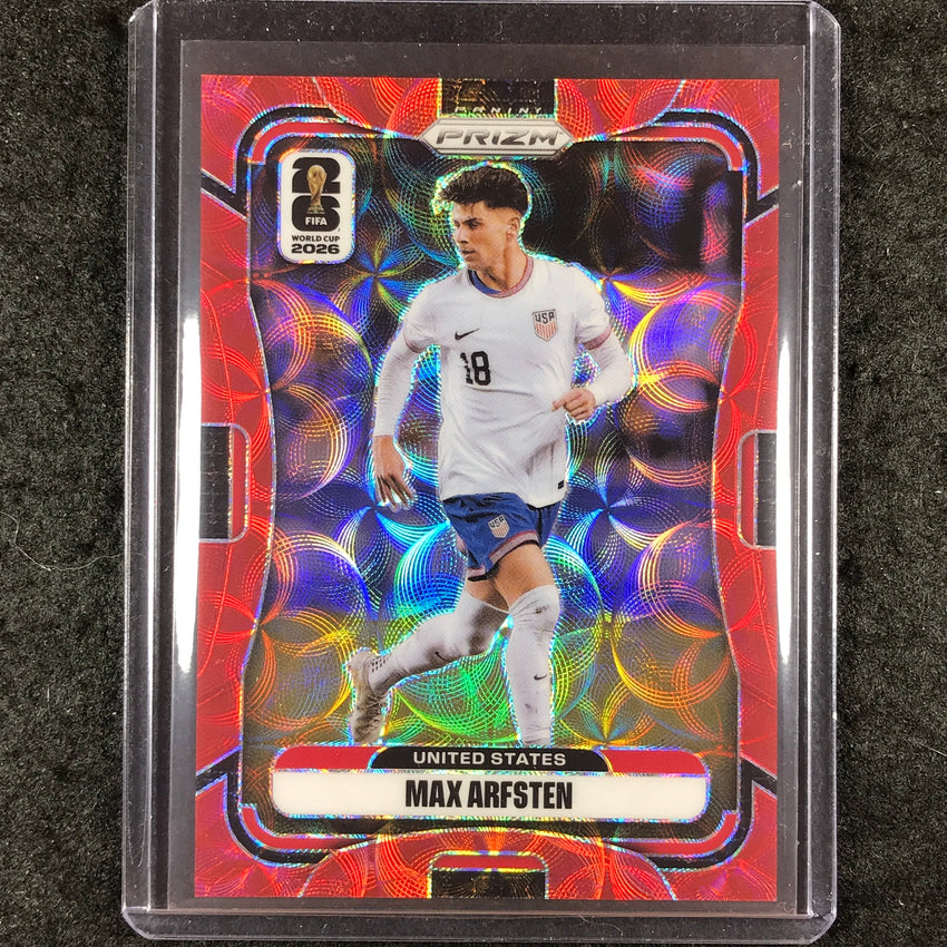 2026 Prizm FIFA World Cup MAX ARFSTEN Choice Red /85 #441