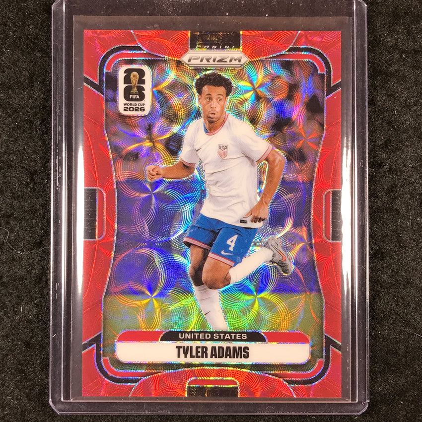 2026 Prizm FIFA World Cup TYLER ADAMS Choice Red /85 #442