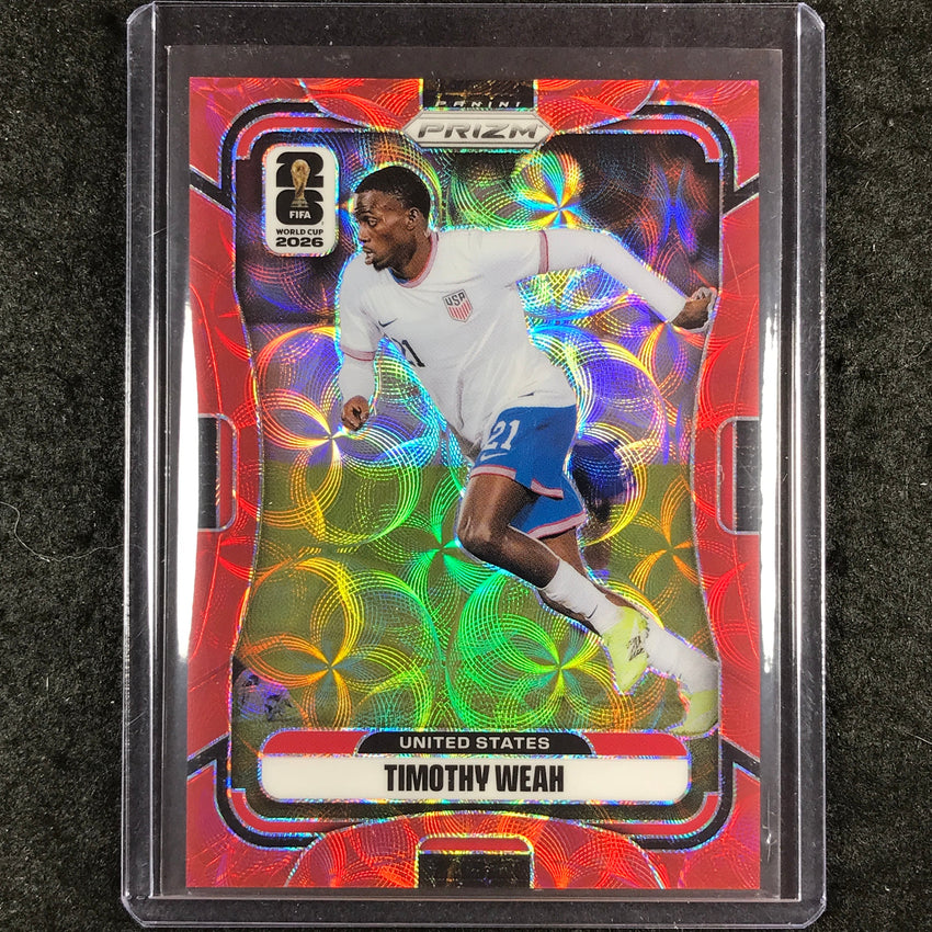 2026 Prizm FIFA World Cup TIMOTHY WEAH Choice Red /85 #443