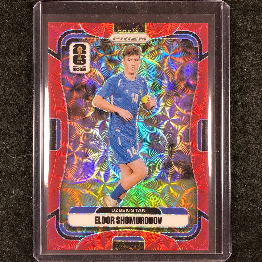 2026 Prizm FIFA World Cup ELDOR SHOMURODOV Choice Red /85 #445