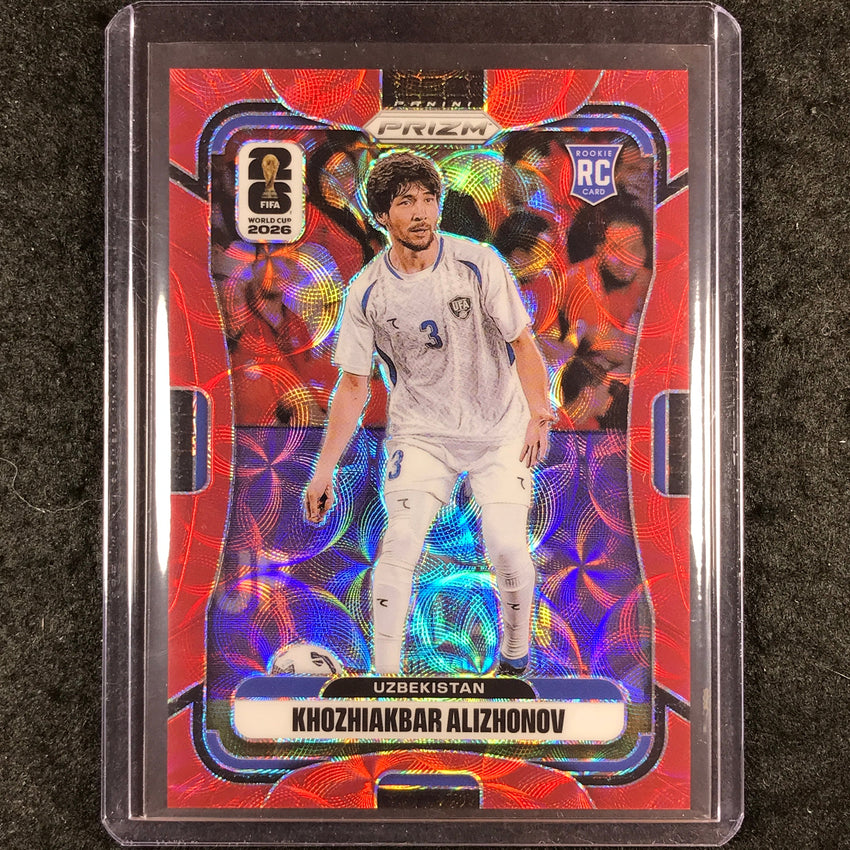 2026 Prizm FIFA World Cup KHOZHIAKBAR ALIZHONOV Rookie Choice Red /85 #450