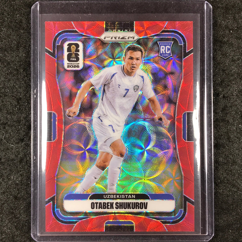2026 Prizm FIFA World Cup OTABEK SHUKUROV Rookie Choice Red /85 #451