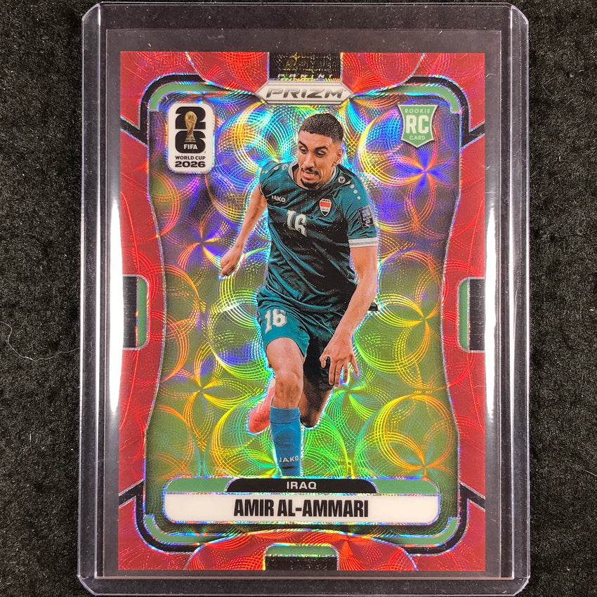 2026 Prizm FIFA World Cup AMIR AL-AMMARI Rookie Choice Red /85 #454