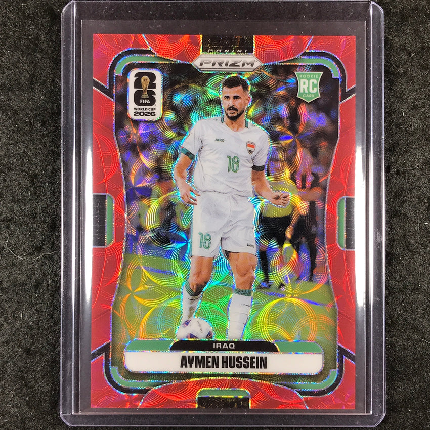 2026 Prizm FIFA World Cup AYMEN HUSSEIN Rookie Choice Red /85 #457