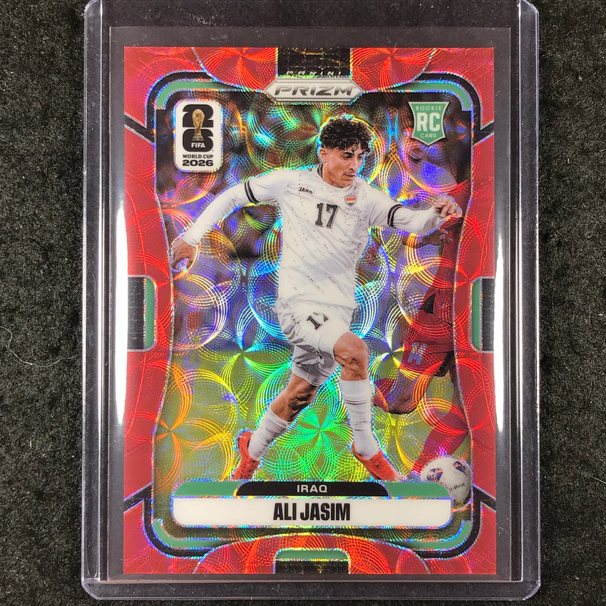 2026 Prizm FIFA World Cup ALI JASIM Rookie Choice Red /85 #458