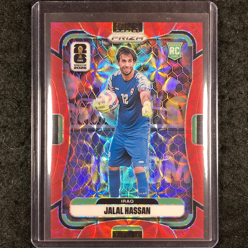 2026 Prizm FIFA World Cup JALAL HASSAN Rookie Choice Red /85 #460