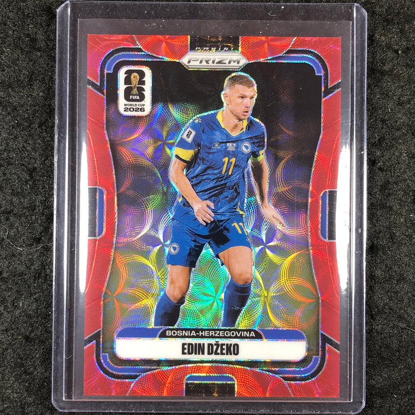 2026 Prizm FIFA World Cup EDIN DZEKO Choice Red /85 #469