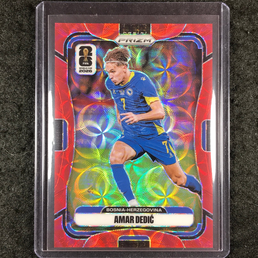 2026 Prizm FIFA World Cup AMAR DEDIC Choice Red /85 #471