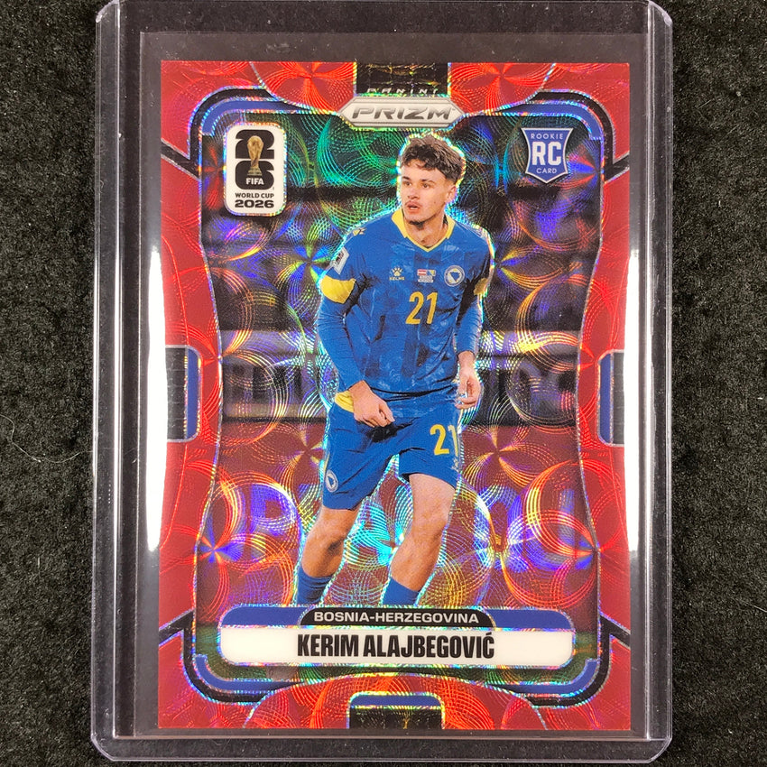 2026 Prizm FIFA World Cup KERIM ALAJBEGOVIC Rookie Choice Red /85 #475