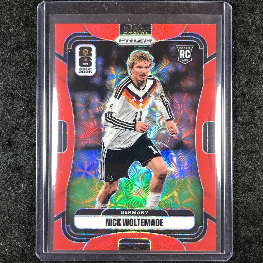 2026 Prizm FIFA World Cup NICK WOLTEMADE Rookie Choice Red /85 #56