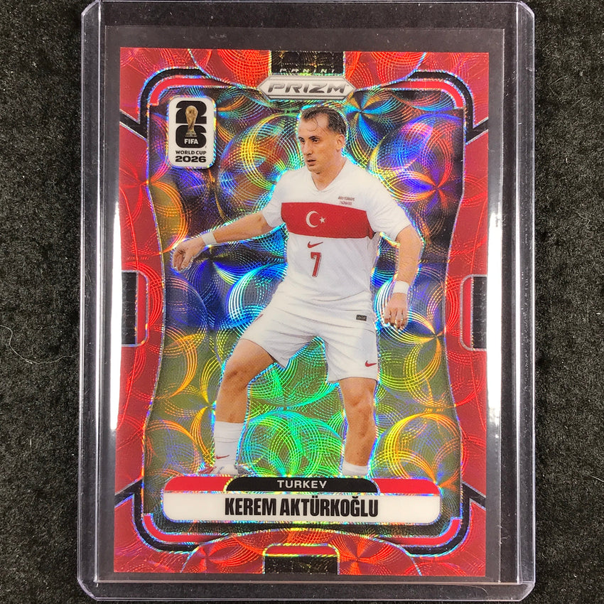2026 Prizm FIFA World Cup KEREM AKTURKOGLU Choice Red /85 #488