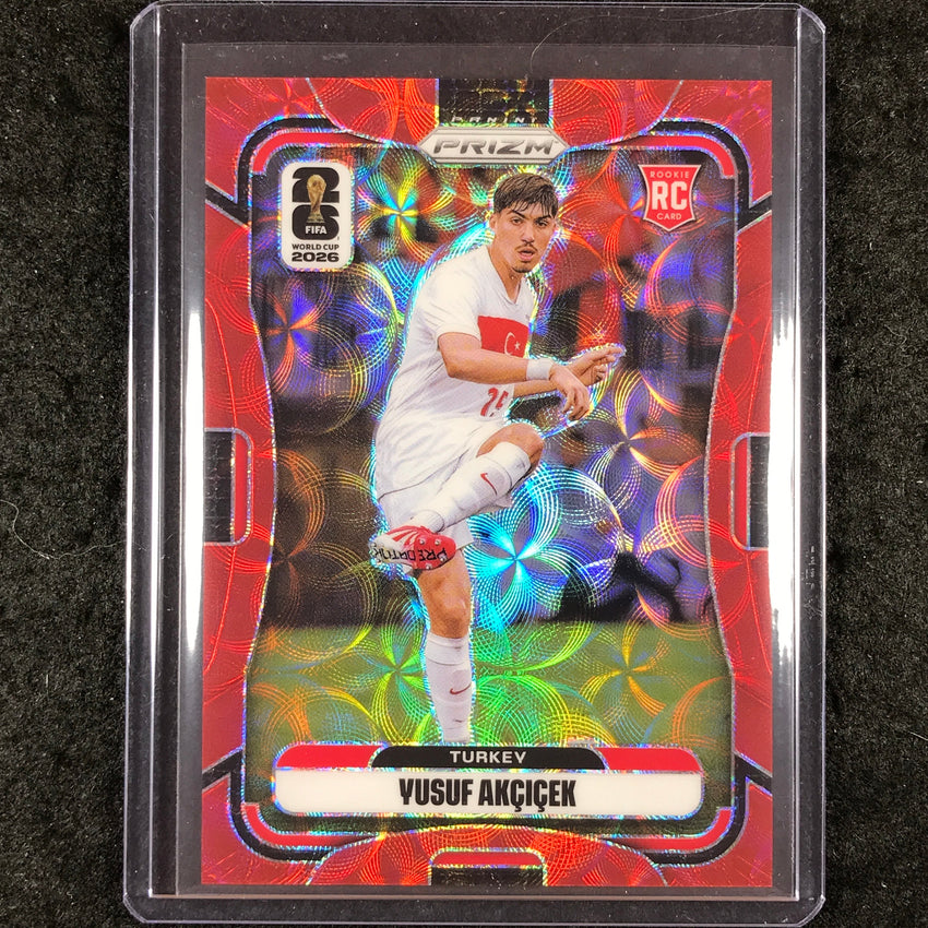 2026 Prizm FIFA World Cup YUSUF AKCICEK Rookie Choice Red /85 #491