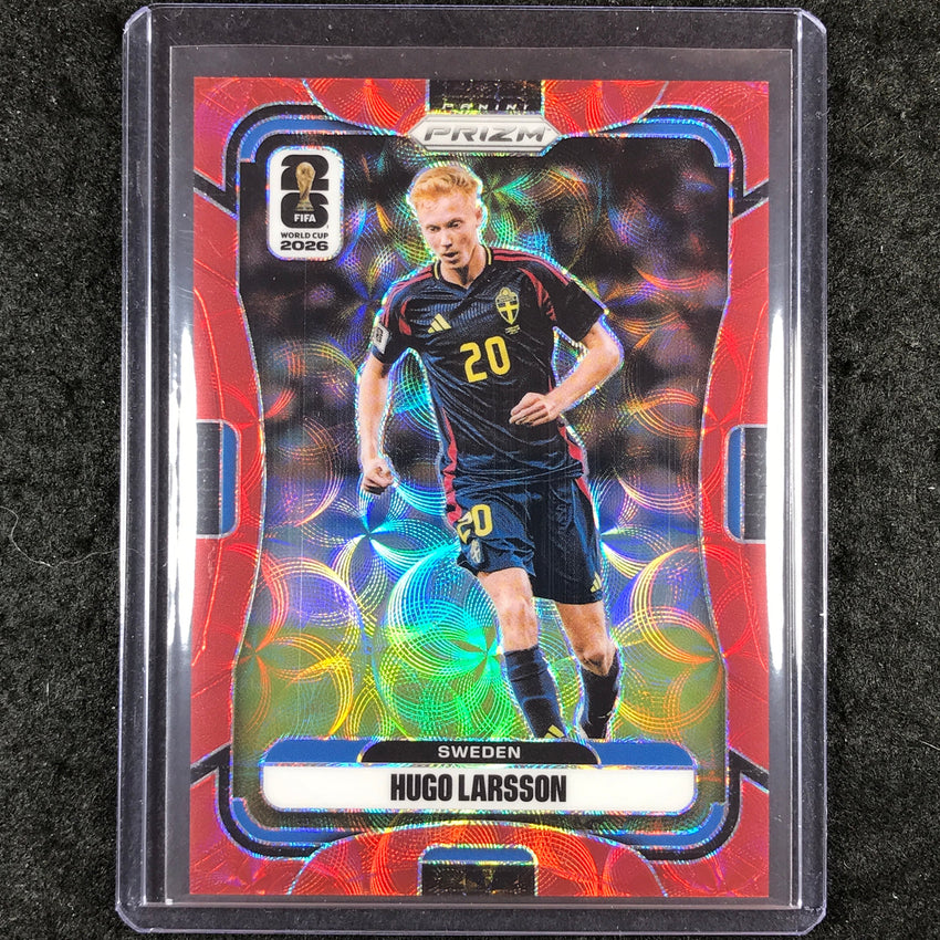 2026 Prizm FIFA World Cup HUGO LARSSON Choice Red /85 #493