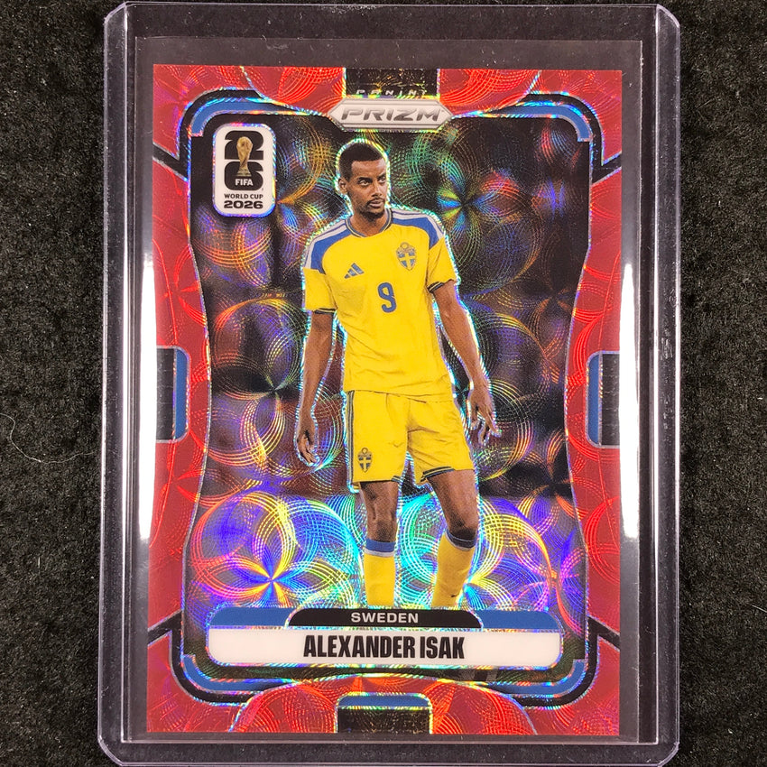 2026 Prizm FIFA World Cup ALEXANDER ISAK Choice Red /85 #494