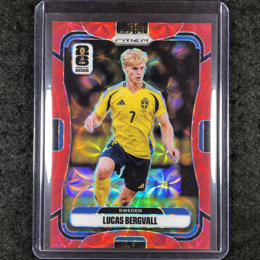 2026 Prizm FIFA World Cup LUCAS BERGVALL Choice Red /85 #497
