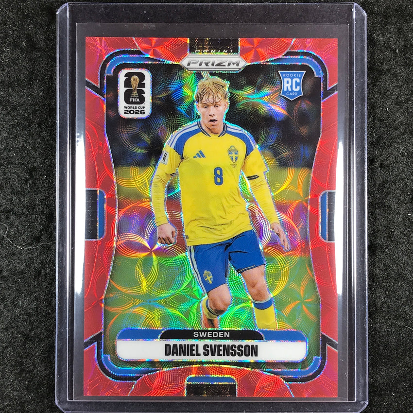 2026 Prizm FIFA World Cup DANIEL SVENSSON Rookie Choice Red /85 #500