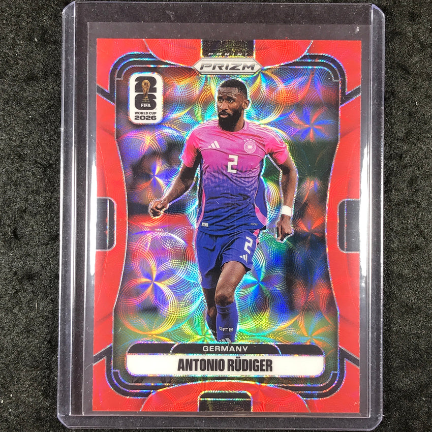 2026 Prizm FIFA World Cup ANTONIO RUDIGER Choice Red /85 #61