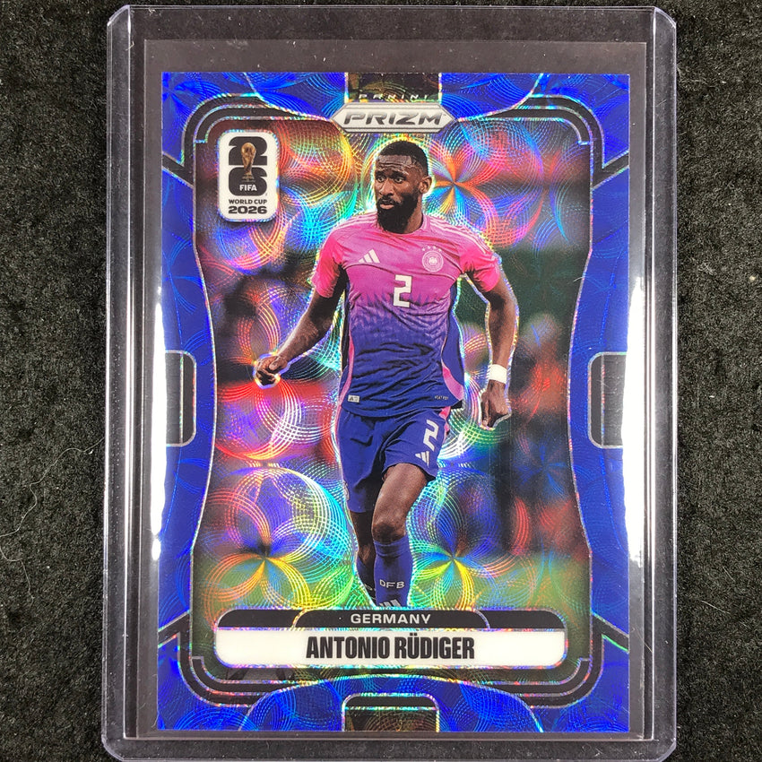 2026 Prizm FIFA World Cup ANTONIO RUDIGER Choice Blue 13/38 #61