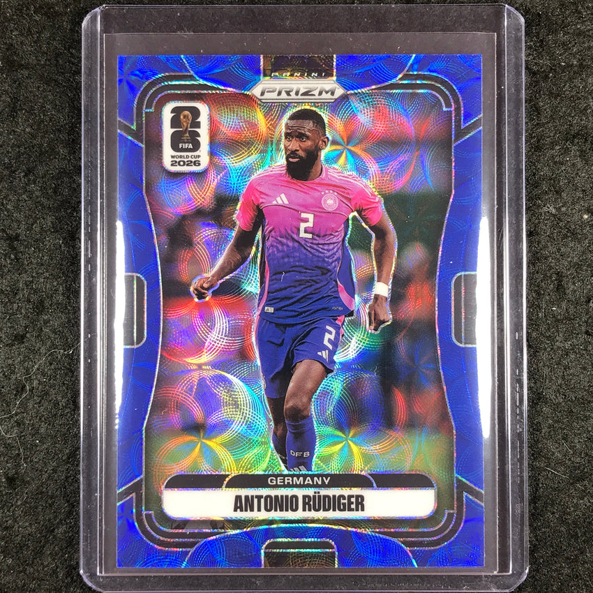 2026 Prizm FIFA World Cup ANTONIO RUDIGER Choice Blue 15/38 #61