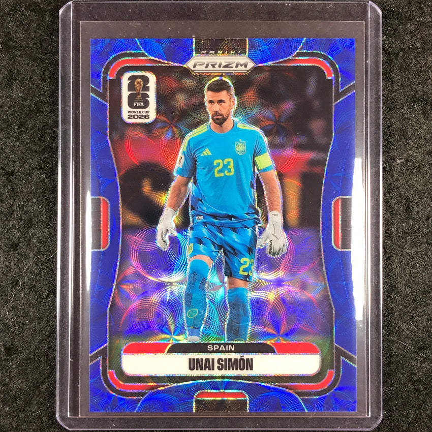 2026 Prizm FIFA World Cup UNAI SIMON Choice Blue 13/38 #64