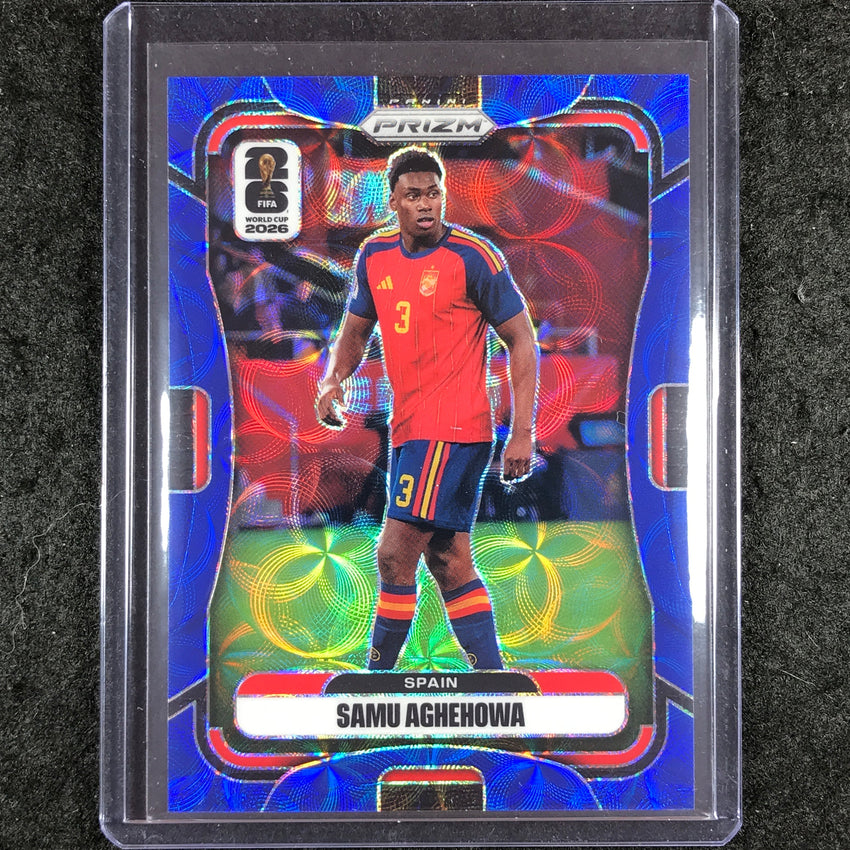 2026 Prizm FIFA World Cup SAMU AGHEHOWA Choice Blue 34/38 #81