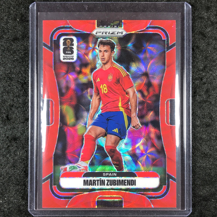 2026 Prizm FIFA World Cup MARTIN ZUBIMENDI Choice Red /85 #66