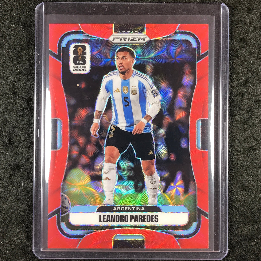 2026 Prizm FIFA World Cup LEANDRO PAREDES Choice Red /85 #7