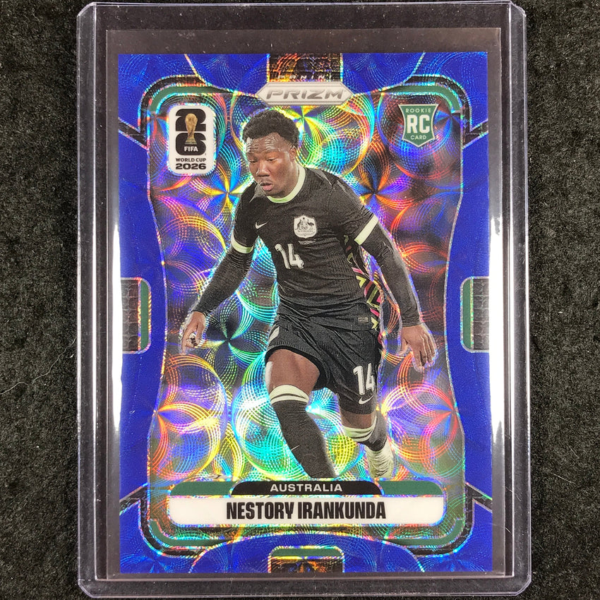 2026 Prizm FIFA World Cup NESTORY IRANKUNDA Rookie Choice Blue 24/38 #137