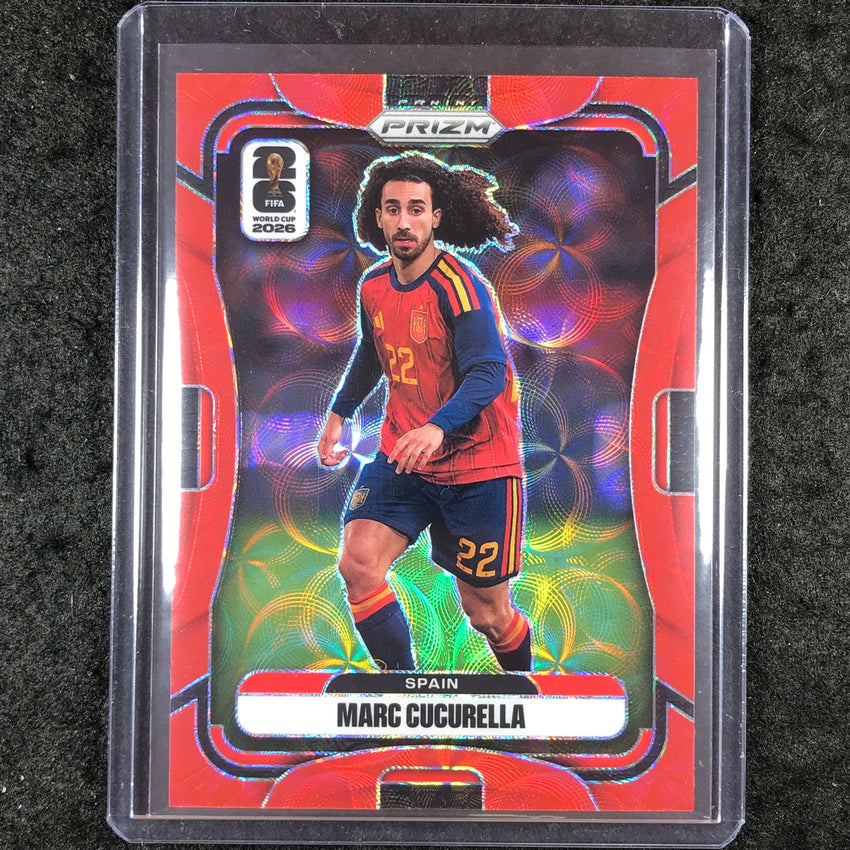 2026 Prizm FIFA World Cup MARC CUCURELLA Choice Red /85 #74