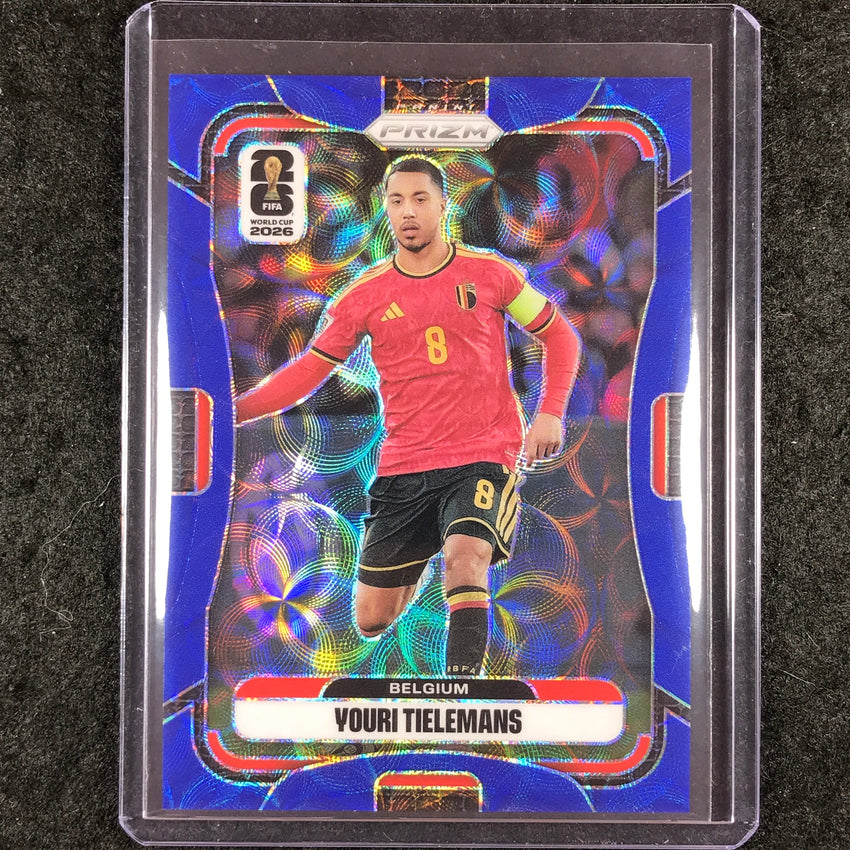 2026 Prizm FIFA World Cup YOURI TIELEMANS Choice Blue 23/38 #162