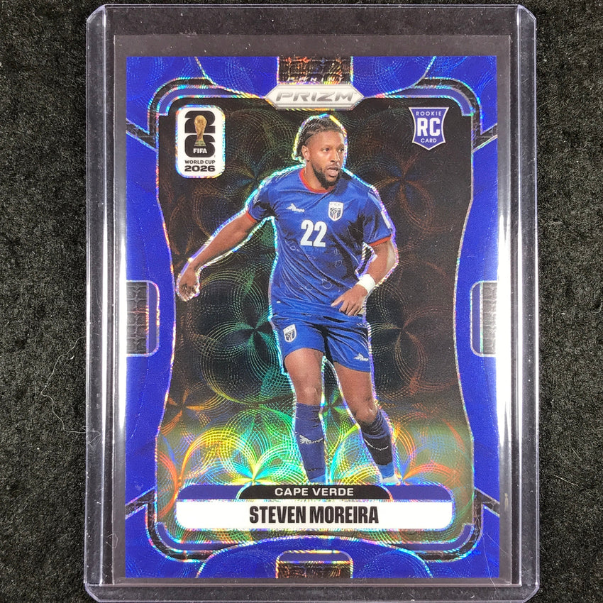2026 Prizm FIFA World Cup STEVEN MOREIRA Rookie Choice Blue 2/38 #175