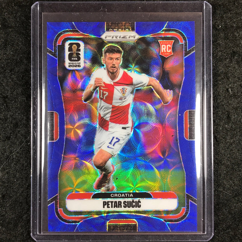 2026 Prizm FIFA World Cup PETAR SUCIC Rookie Choice Blue 22/38 #201