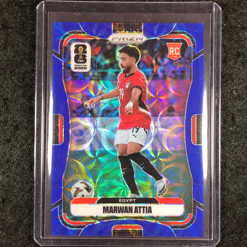 2026 Prizm FIFA World Cup MARWAN ATTIA Rookie Choice Blue 17/38 #221